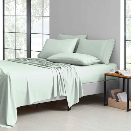Bamboo Comfort 6-Piece Luxury Sheet Set - King - Mint